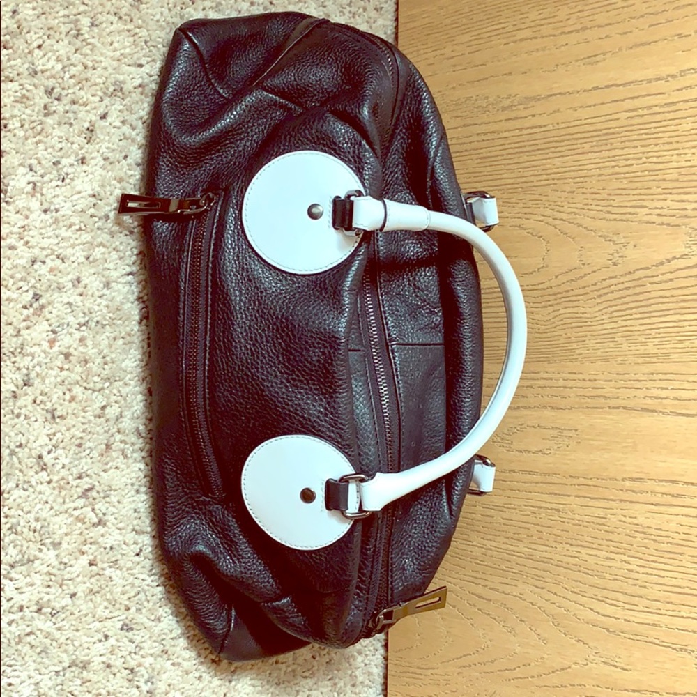 Black Slightly used Charles Jourdan satchel